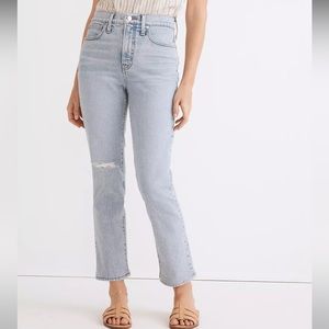 NWOT Madewell The Perfect Vintage Crop Jean in Sudbury Wash